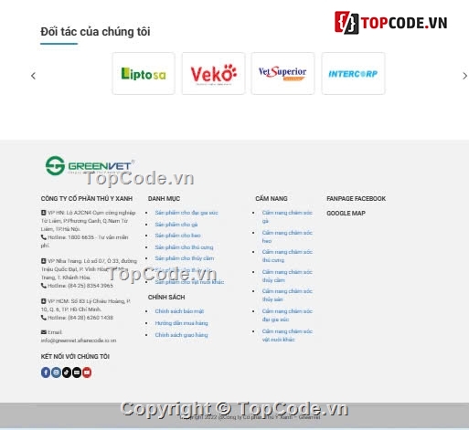 thú y,dịch vụ thú y,thú y xanh,Sharecode Website dịch vụ sản phẩm thú y xanh giá